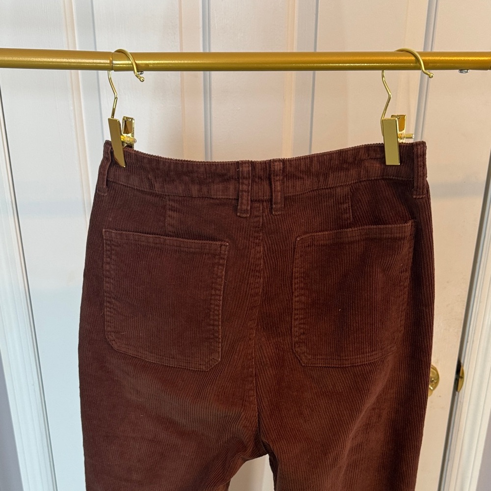 J. Crew Women's Corduroy Flare Pants in Deep Brown Size 28 - Picture 8 of 10